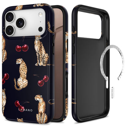 Tech-Protect Lamano MagSafe case for iPhone 18 Pro / 17 Pro - black and brown_0