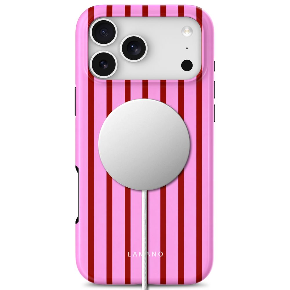 Tech-Protect Lamano MagSafe Case for iPhone 18 Pro Max / 17 Pro Max - Pink/Red_3