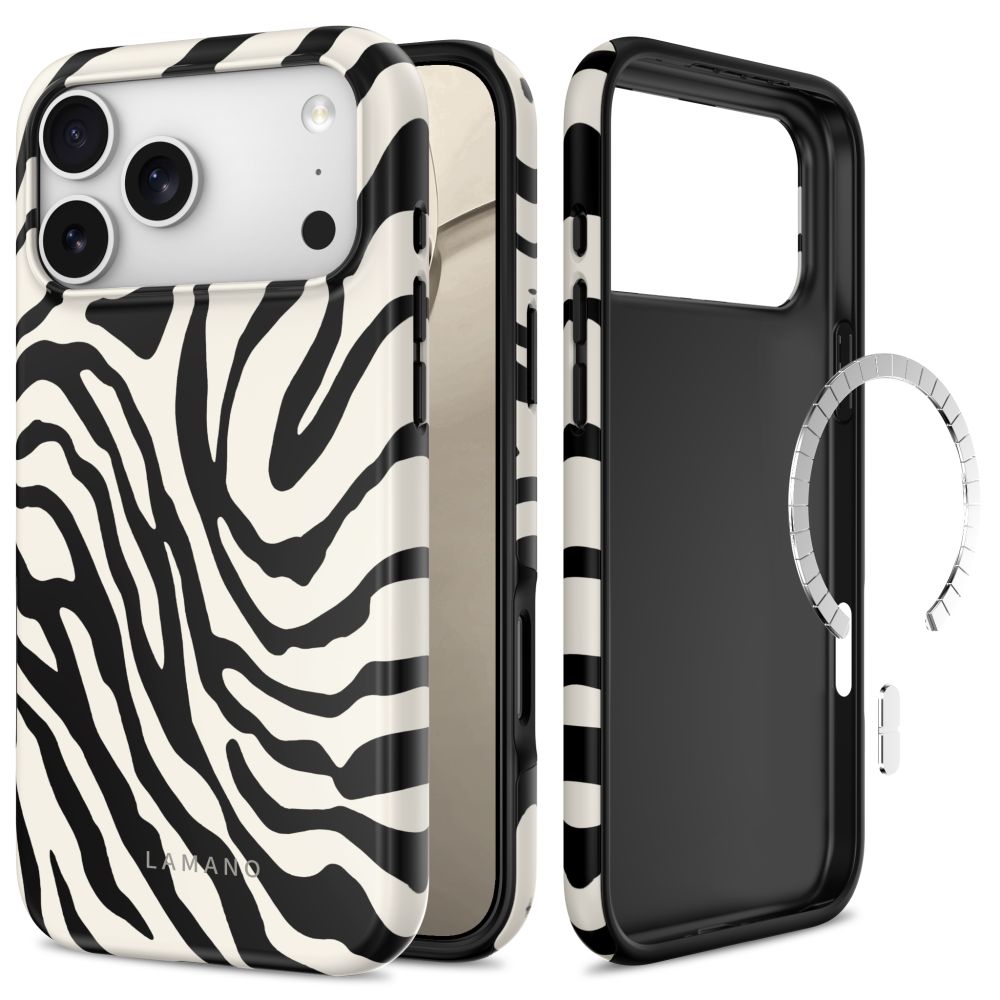 Tech-Protect Lamano MagSafe Case for iPhone 18 Pro Max / 17 Pro Max - White and Black_0