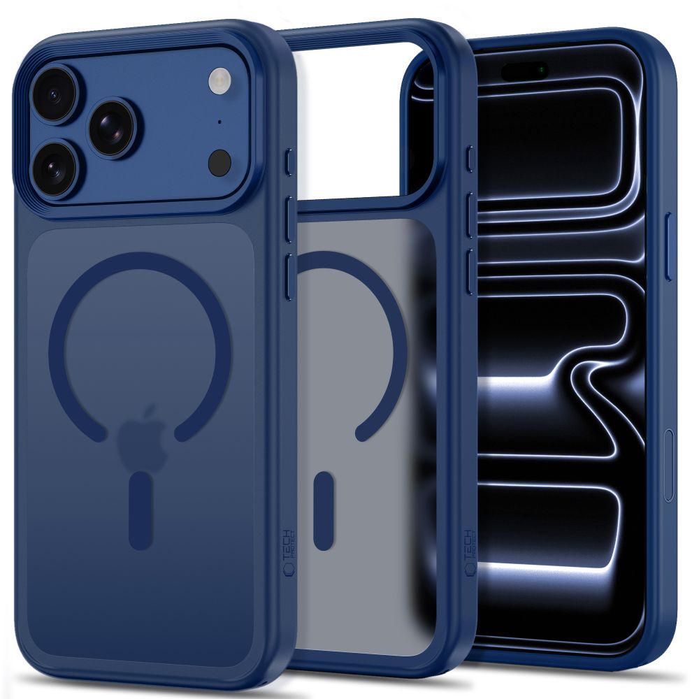 Tech-Protect Magmat Magsafe CC Case for iPhone 18 Pro / 17 Pro - Matte Navy Blue_0