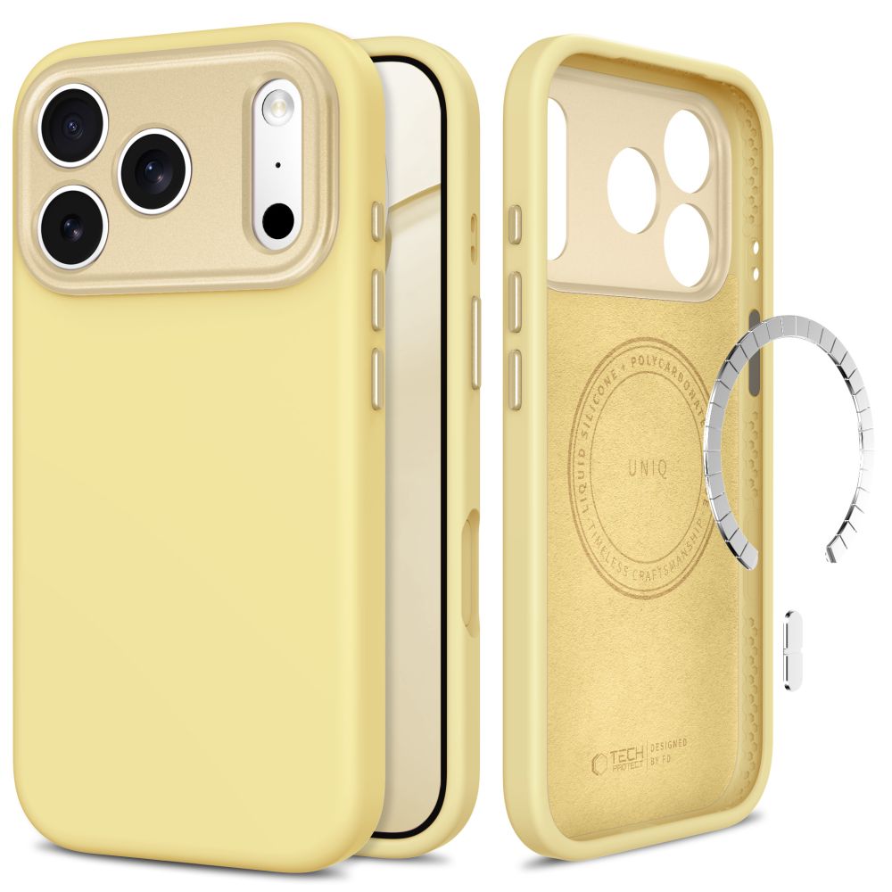 Tech-Protect Uniq MagSafe CC case for iPhone 18 Pro / 17 Pro - yellow_0
