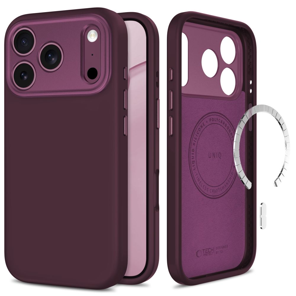 Tech-Protect Uniq MagSafe CC case for iPhone 18 Pro Max / 17 Pro Max - burgundy_0