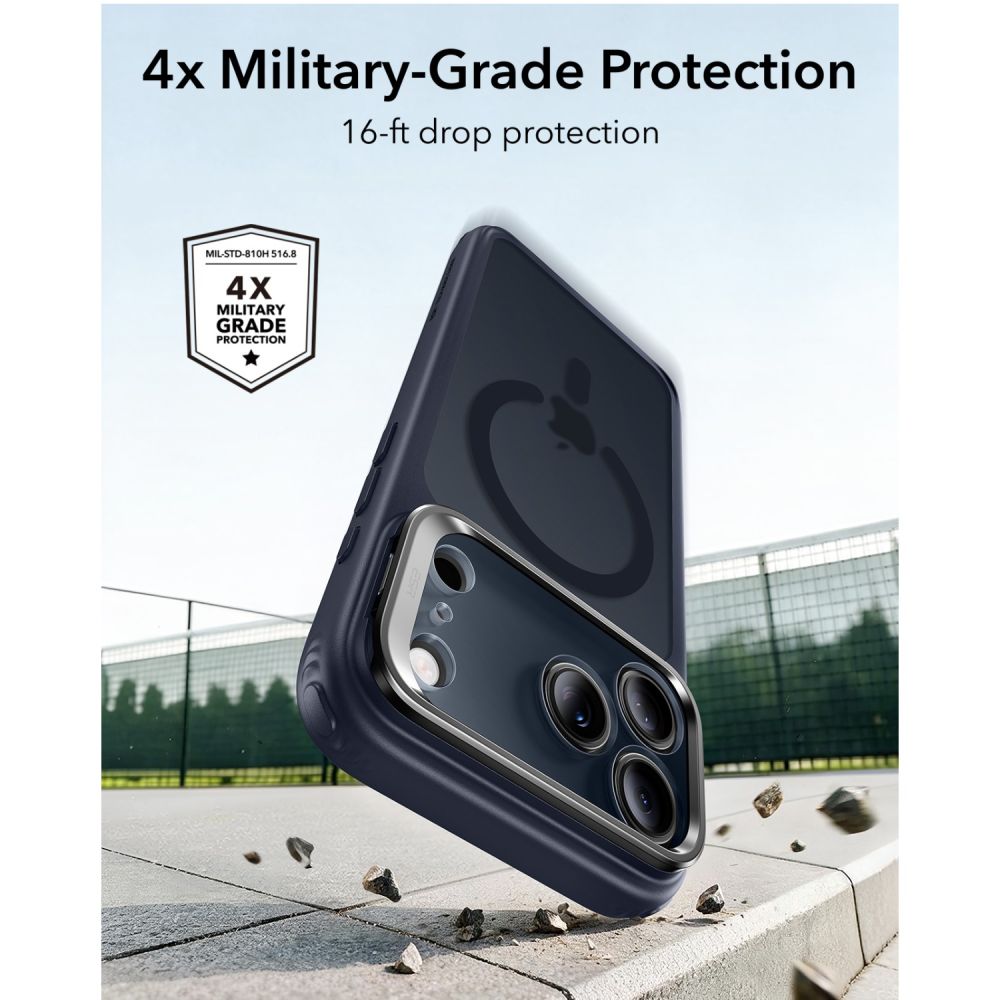 ESR Classic Hybrid Kickstand MagSafe Case for iPhone 18 Pro / 17 Pro - Navy Blue_3