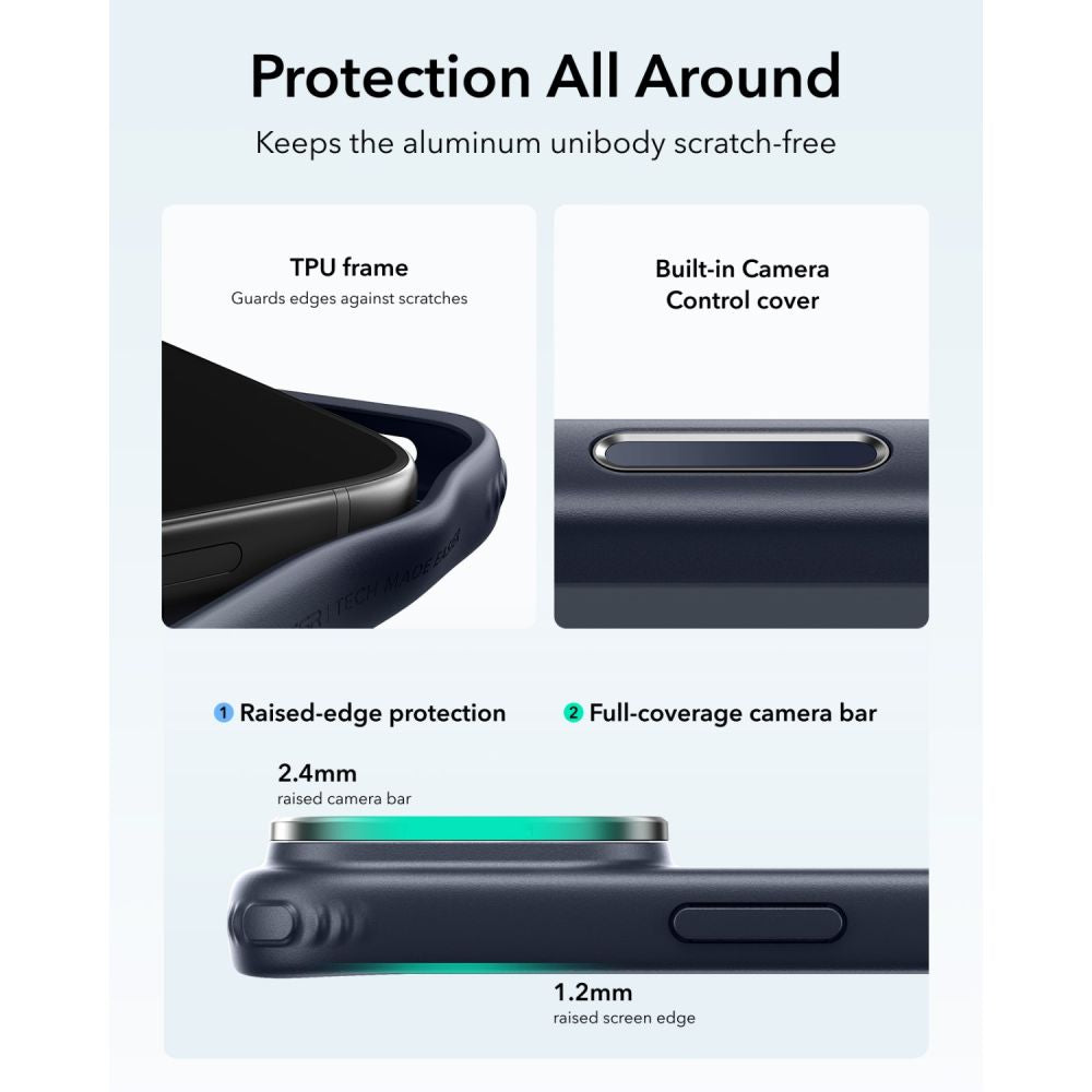 ESR Classic Hybrid Kickstand MagSafe Case for iPhone 18 Pro / 17 Pro - Navy Blue_4