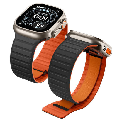 Spigen Athlex Air M Strap for Apple Watch 44/45/46/49 mm - Black and Orange_0
