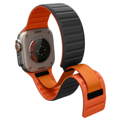 Spigen Athlex Air M Strap for Apple Watch 44/45/46/49 mm - Black and Orange_3