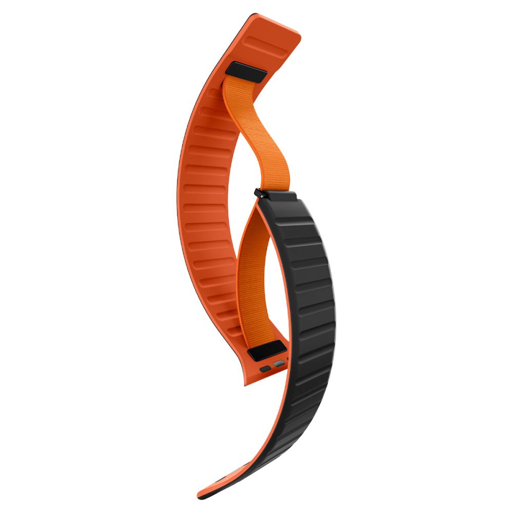 Spigen Athlex Air M Strap for Apple Watch 44/45/46/49 mm - Black and Orange_4