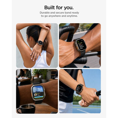 Spigen Athlex Air M Strap for Apple Watch 44/45/46/49 mm - Black and Orange_7