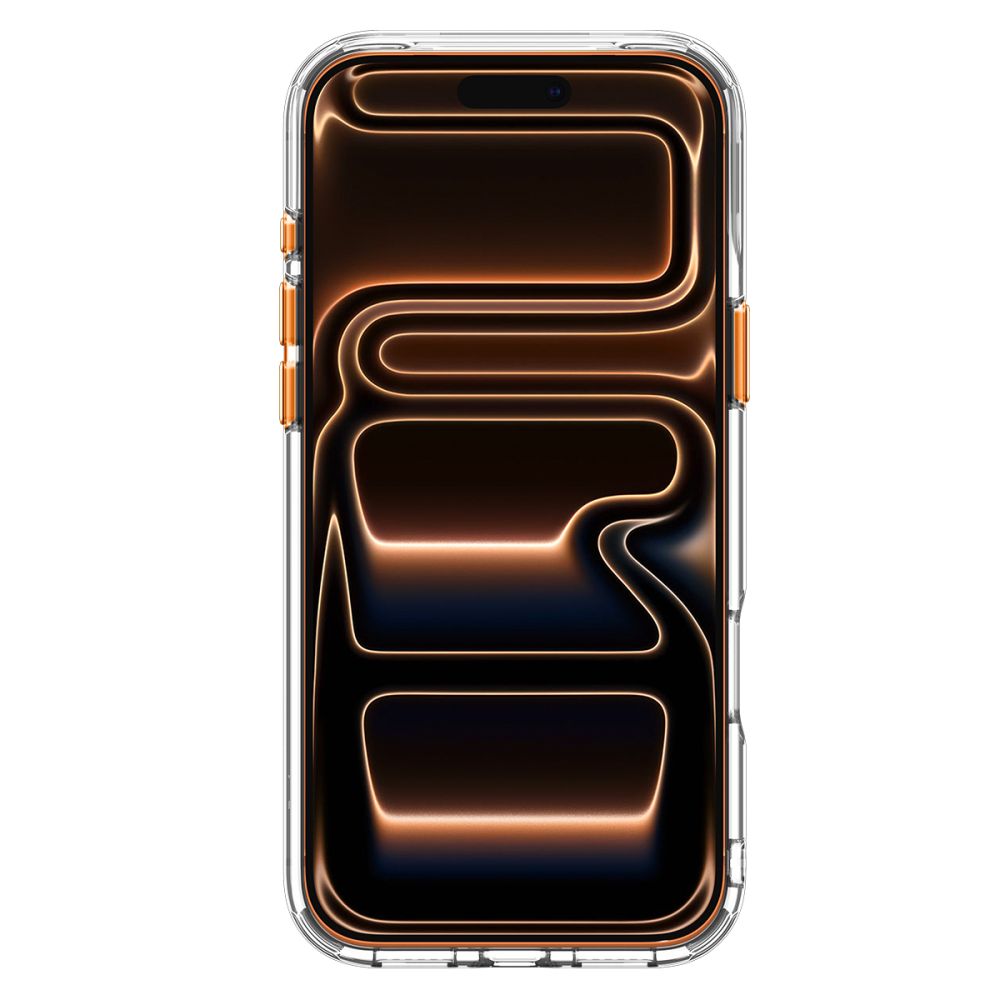 Hard Case Spigen Ultra Hybrid Optik S com MagSafe para Apple iPhone 18 Pro / 17 Pro / Laranja Transparente / ACS11923_3
