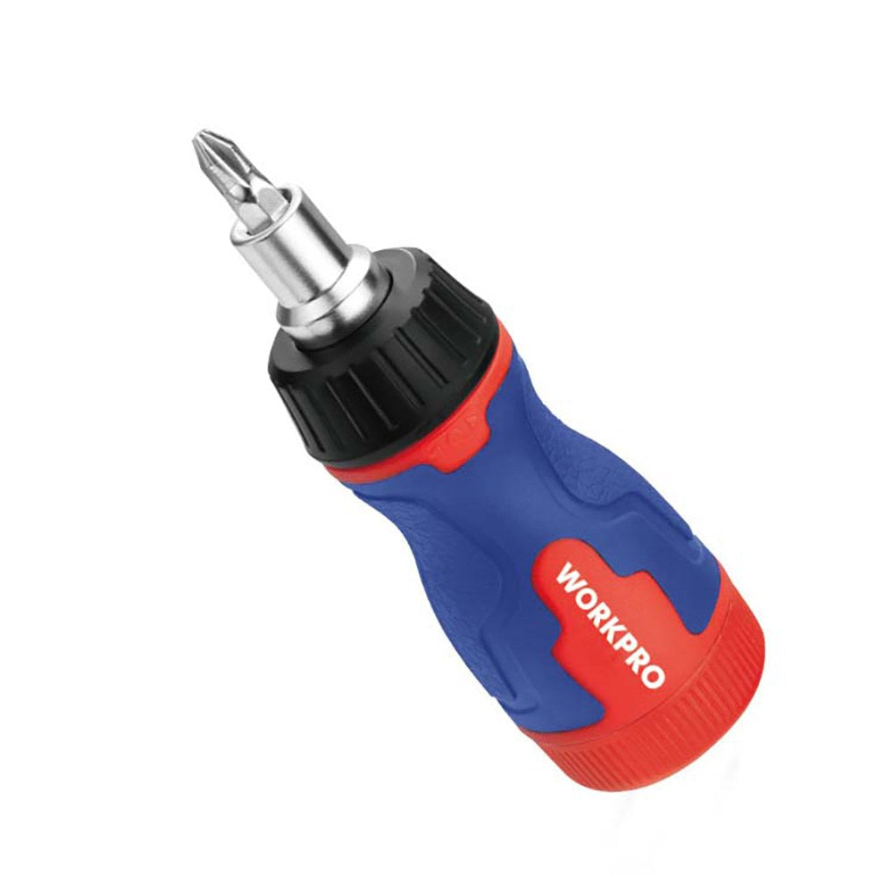 Chave de fenda de catraca curta, 8 em 1, 115 x 37 x 36,5 mm_0