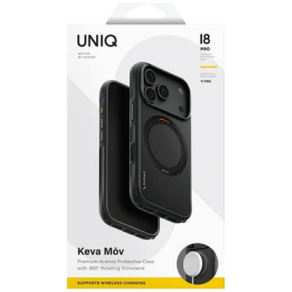 Uniq Keva Mov Magclick Charging Case for iPhone 18 Pro / 17 Pro - Black_14