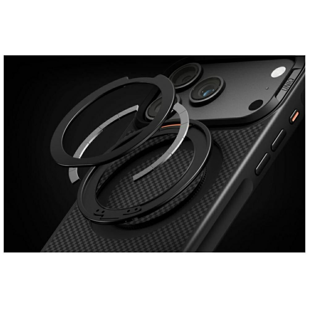 Uniq Keva Mov Magclick Charging Case for iPhone 18 Pro / 17 Pro - Black_7