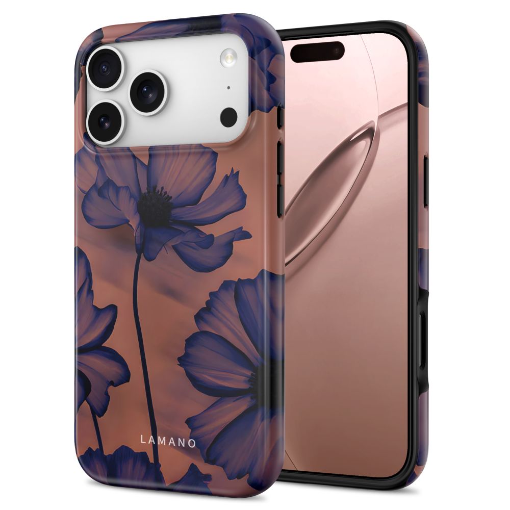 Tech-Protect Lamano MagSafe case for iPhone 18 Pro / 17 Pro - navy blue and brown_1