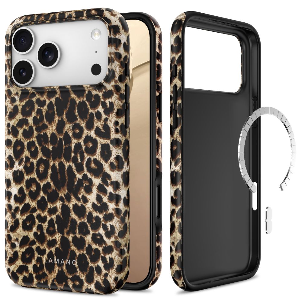 Tech-Protect Lamano MagSafe Case for iPhone 18 Pro Max / 17 Pro Max - Black and Beige_0