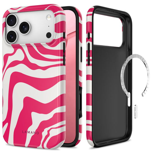 Tech-Protect Lamano MagSafe Case for iPhone 18 Pro Max / 17 Pro Max - White and Pink_0