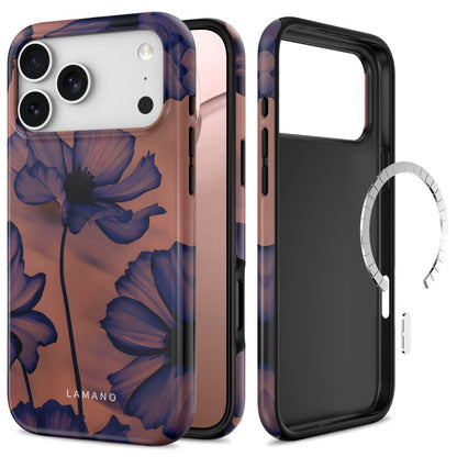 Tech-Protect Lamano MagSafe Case for iPhone 18 Pro Max / 17 Pro Max - Navy Blue/Brown_0