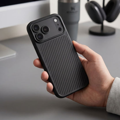 Tech-Protect MagCam MagSafe Carbon Case for iPhone 18 Pro / 17 Pro - Black_6