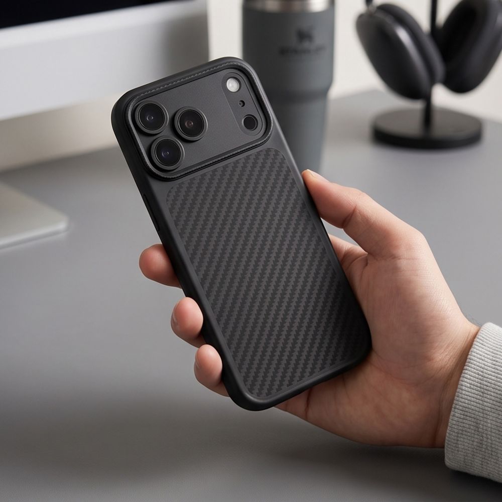 Tech-Protect MagCam MagSafe Carbon Case for iPhone 18 Pro Max / 17 Pro Max - Black_6