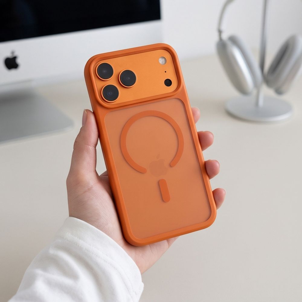 Tech-Protect Magmat Magsafe CC case for iPhone 18 Pro / 17 Pro - matte orange_7