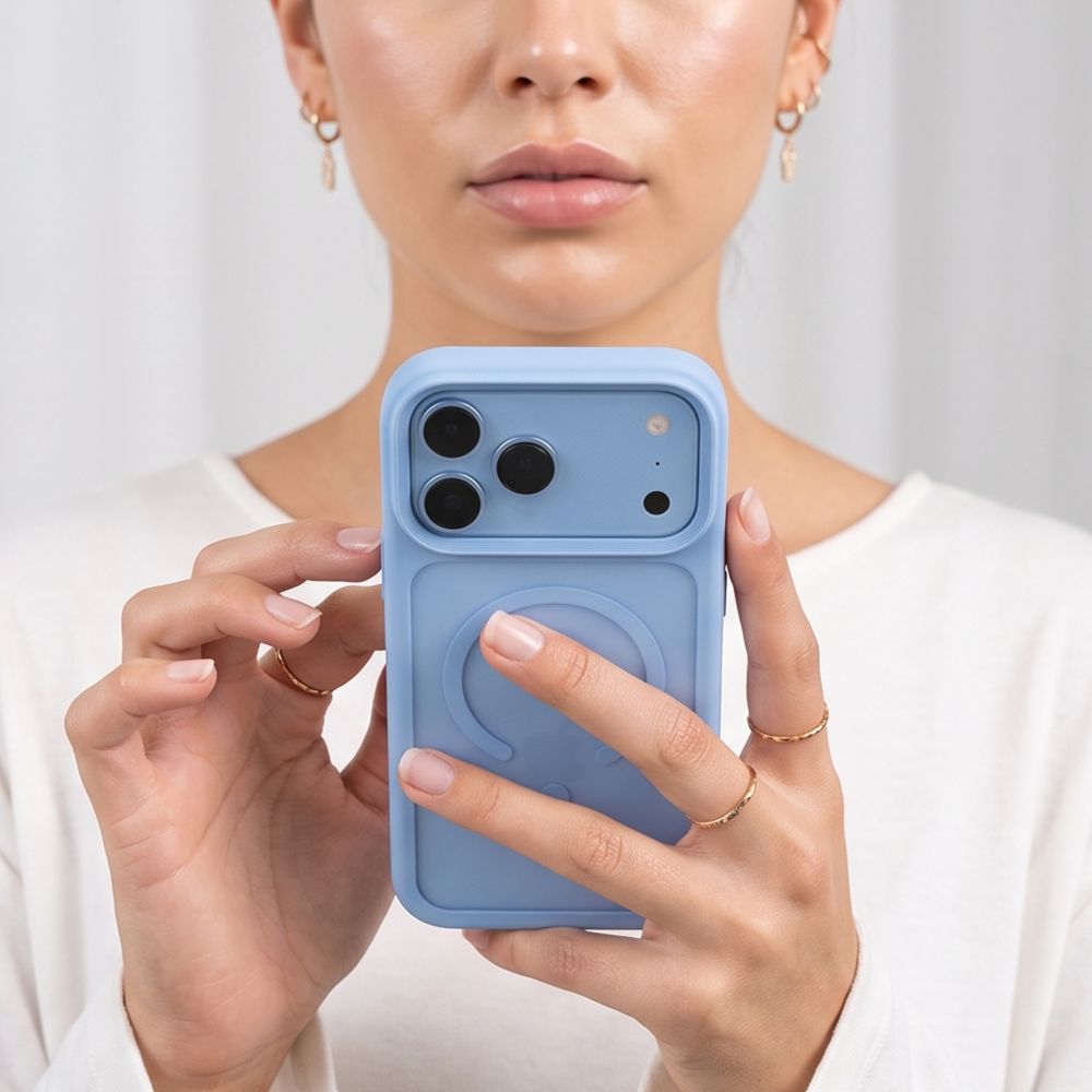 Tech-Protect Magmat Magsafe CC Case for iPhone 18 Pro / 17 Pro - Light Blue Matte_5