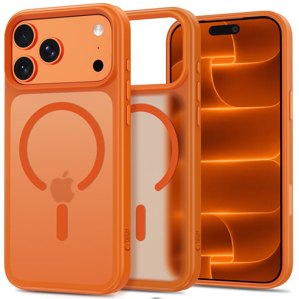 Tech-Protect Magmat Magsafe CC Case for iPhone 18 Pro Max / 17 Pro Max - Matte Orange_0