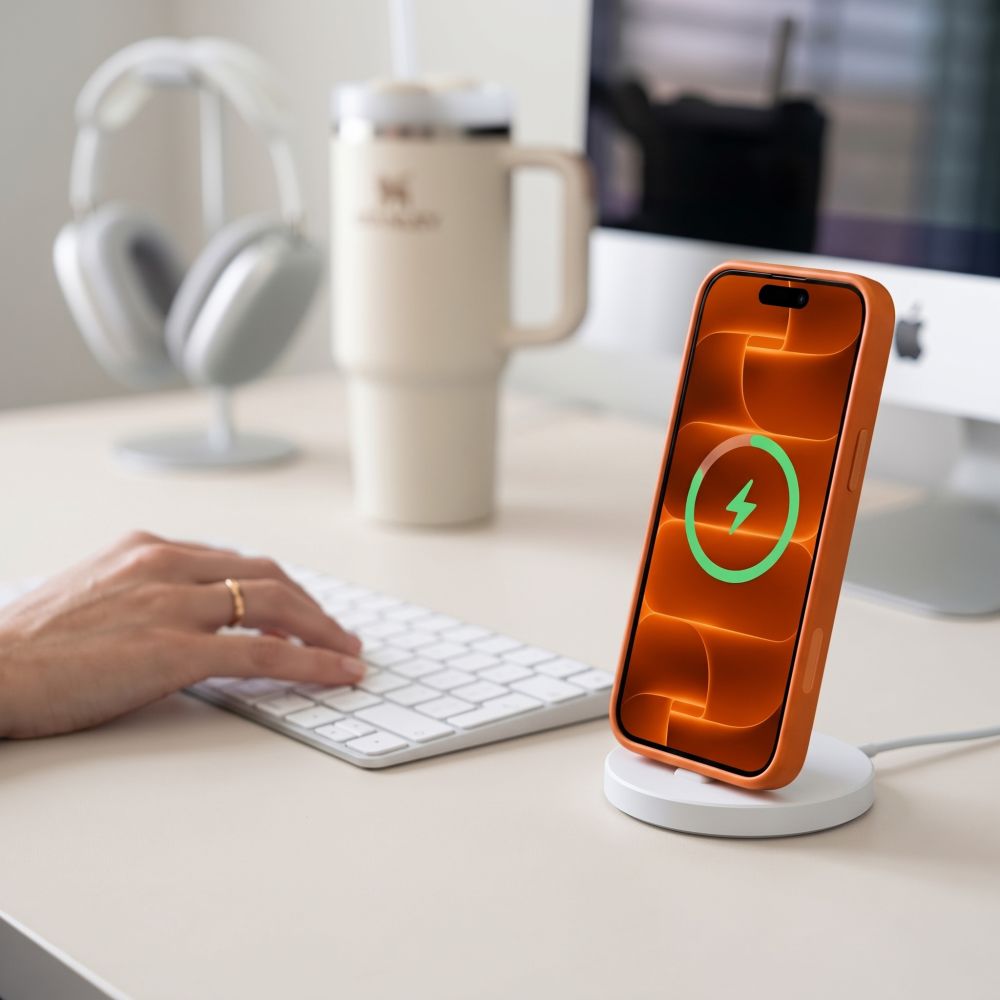 Tech-Protect Magmat Magsafe CC Case for iPhone 18 Pro Max / 17 Pro Max - Matte Orange_4