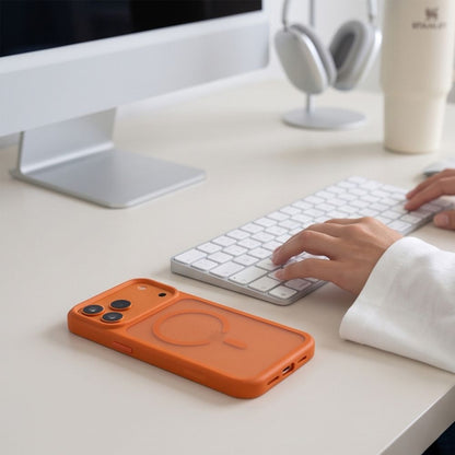 Tech-Protect Magmat Magsafe CC Case for iPhone 18 Pro Max / 17 Pro Max - Matte Orange_5