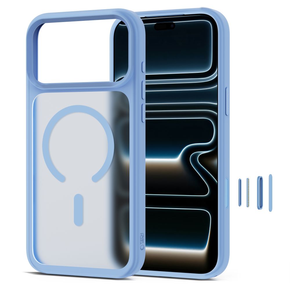 Tech-Protect Magmat Magsafe CC Case for iPhone 18 Pro Max / 17 Pro Max - Light Blue Matte_1