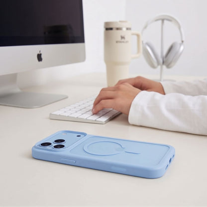 Tech-Protect Magmat Magsafe CC Case for iPhone 18 Pro Max / 17 Pro Max - Light Blue Matte_4