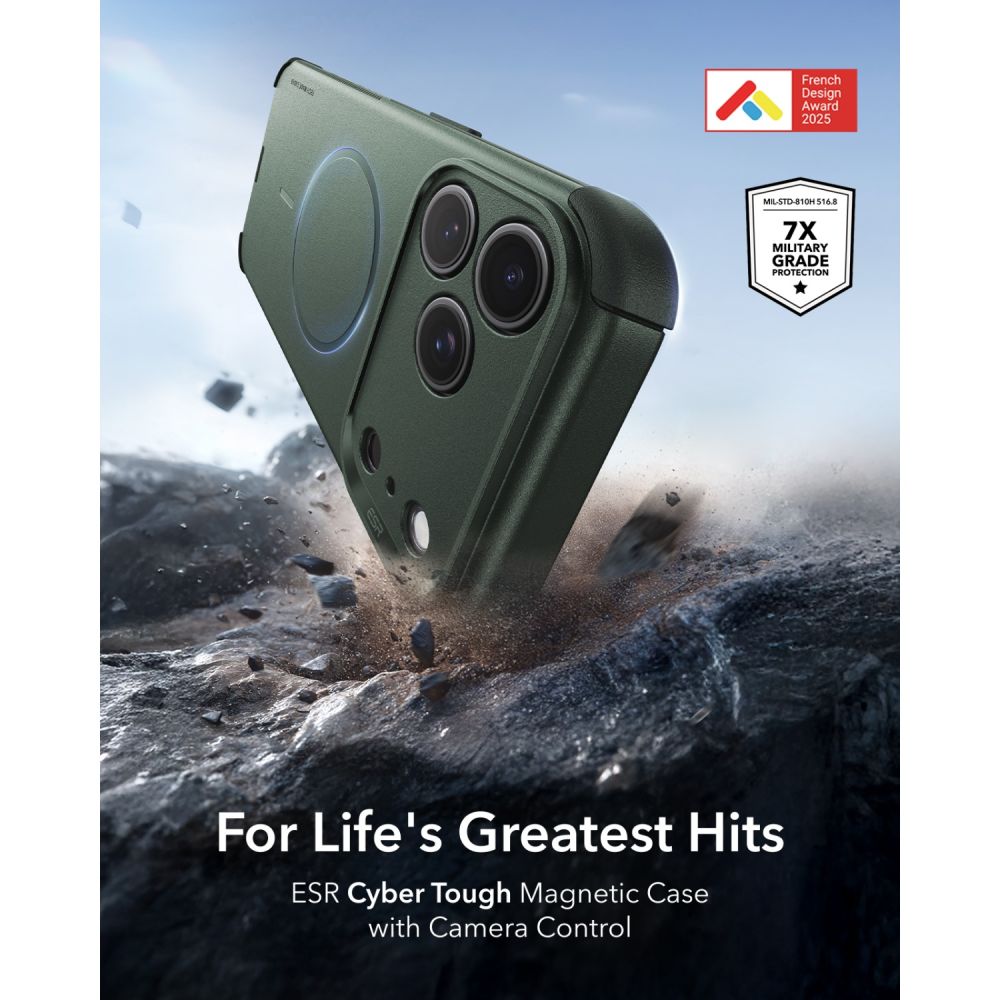 ESR Cyber ​​Tough MagSafe Case for iPhone 18 Pro Max / 17 Pro Max - Green_1
