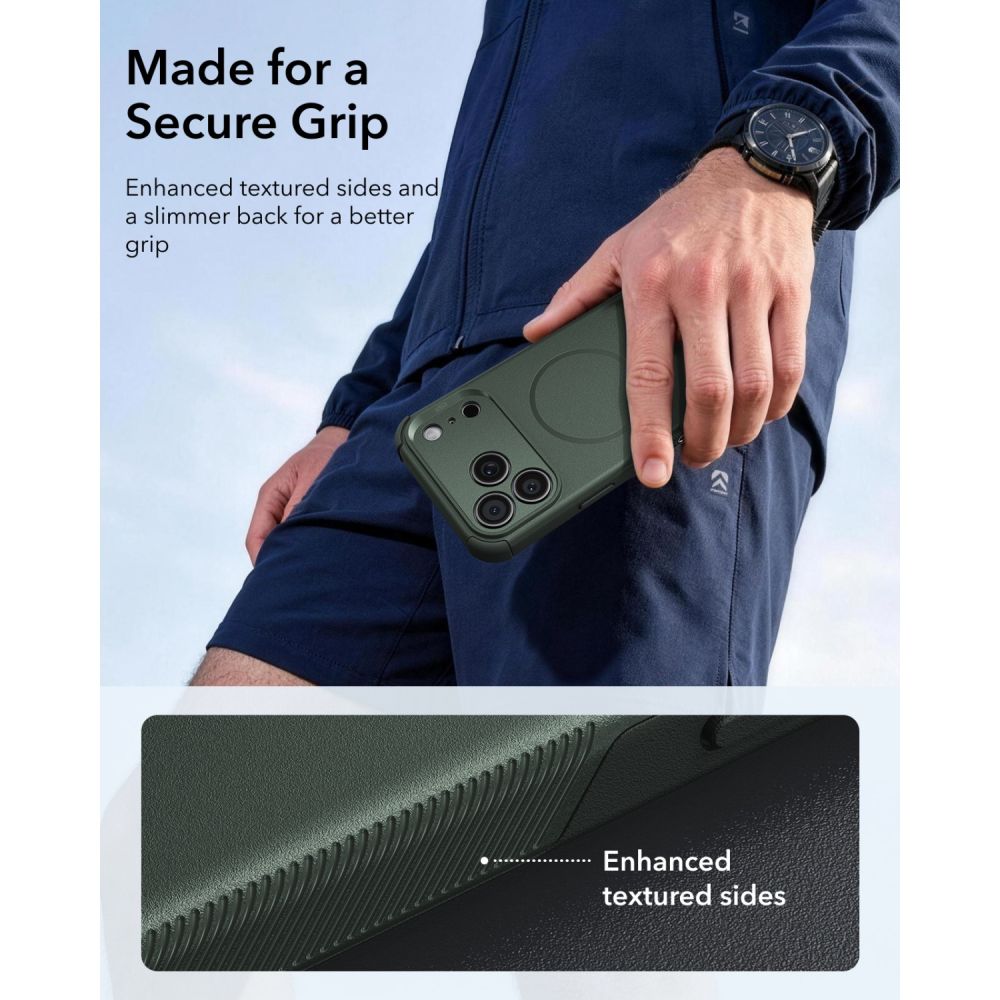ESR Cyber ​​Tough MagSafe Case for iPhone 18 Pro Max / 17 Pro Max - Green_4