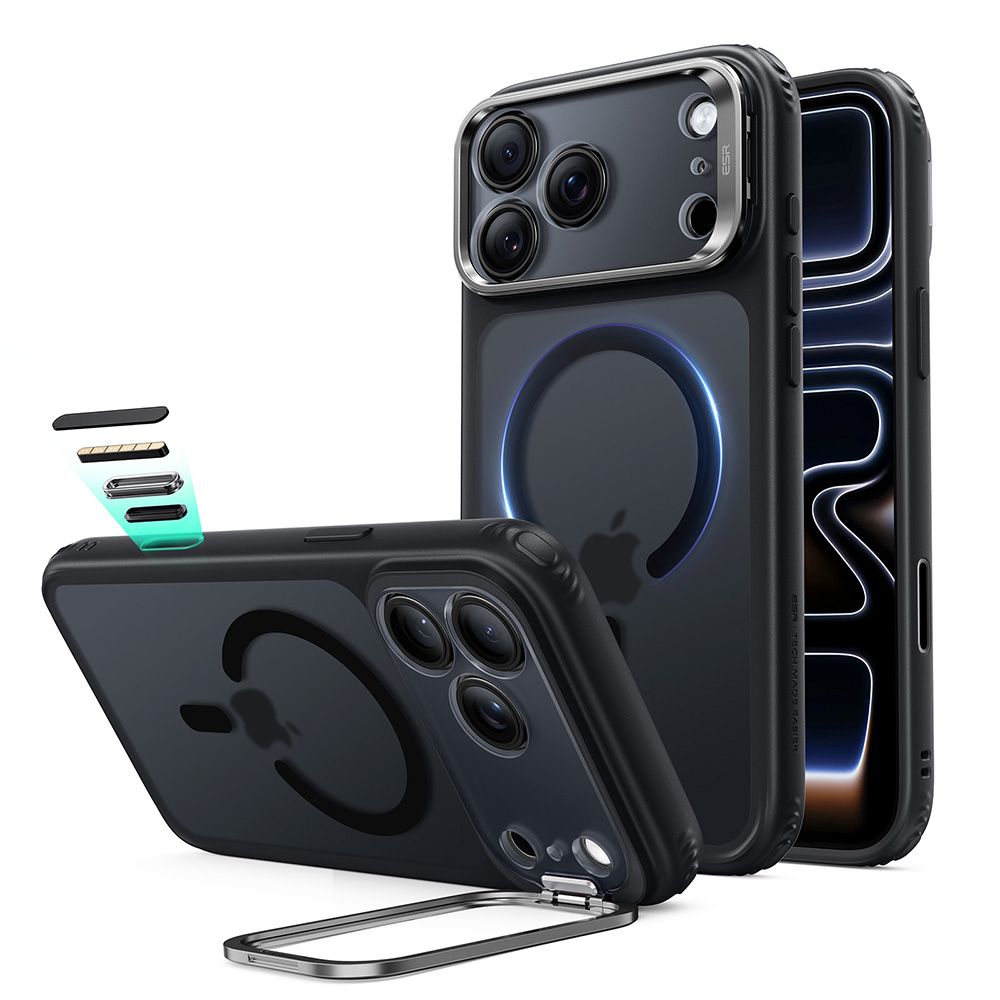 ESR Classic Hybrid Kickstand MagSafe Case for iPhone 18 Pro / 17 Pro - Black_0