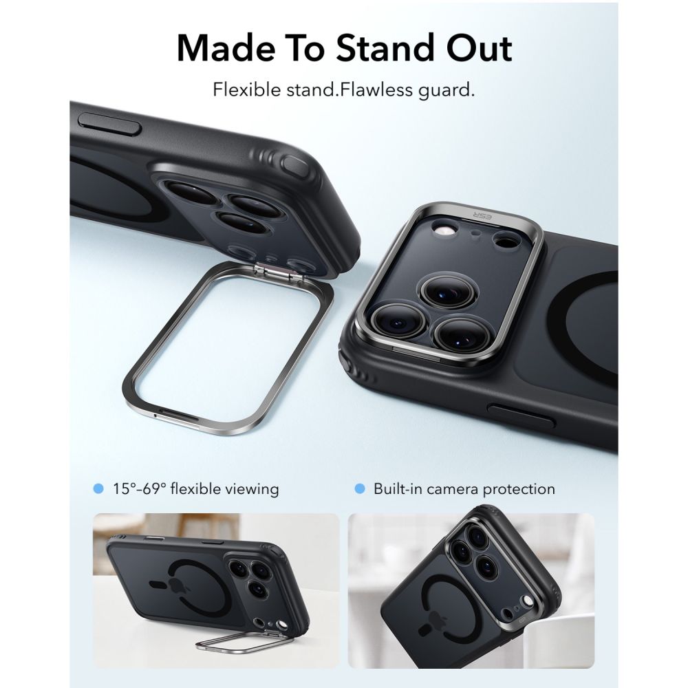 ESR Classic Hybrid Kickstand MagSafe Case for iPhone 18 Pro / 17 Pro - Black_2