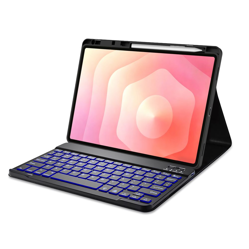 Tech-Protect SC Pen Case + Bluetooth Keyboard for Samsung Galaxy Tab S12+ 12.4" X840 / X846B - Black_1