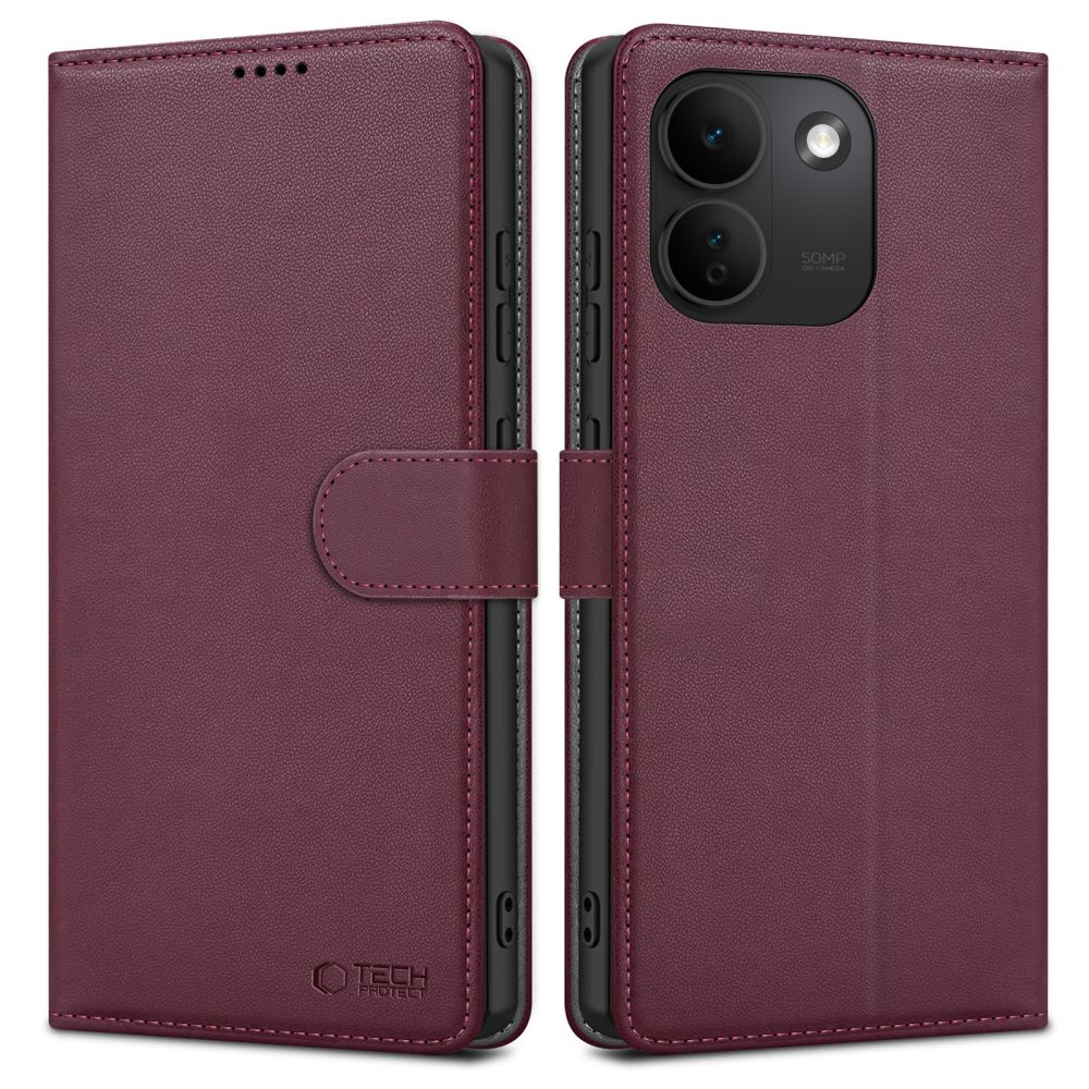 Tech-Protect Wallet case for Xiaomi Redmi Note 17 Pro Max 5G - burgundy_0