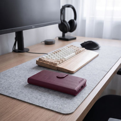 Tech-Protect Wallet case for Xiaomi Redmi Note 17 Pro Max 5G - burgundy_4