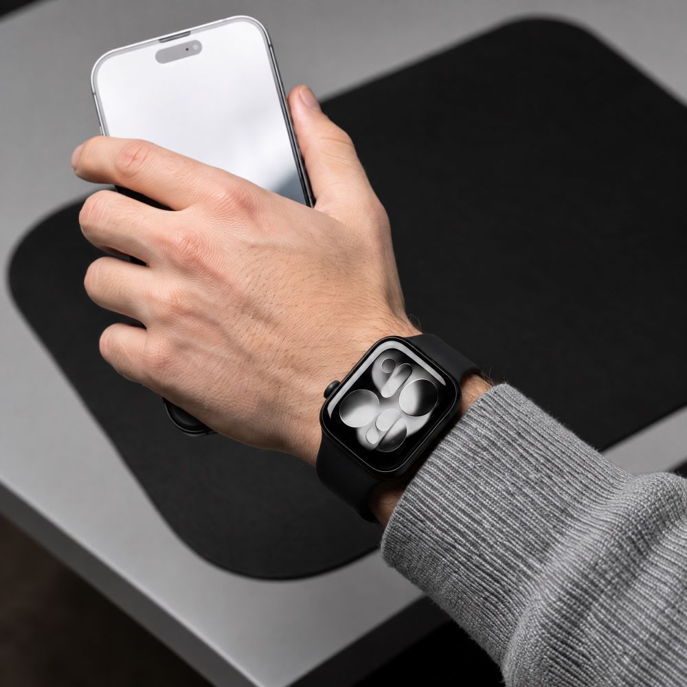 Tech-Protect Silicone Strap for Apple Watch 44 / 45 / 46 / 49 mm - Black_6