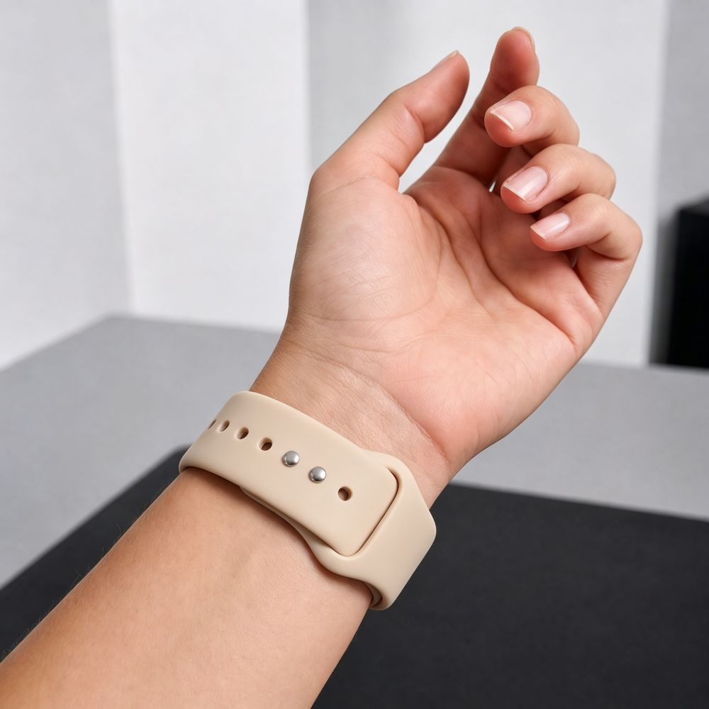 Tech-Protect Silicone Strap for Apple Watch 44 / 45 / 46 / 49 mm - Beige_5