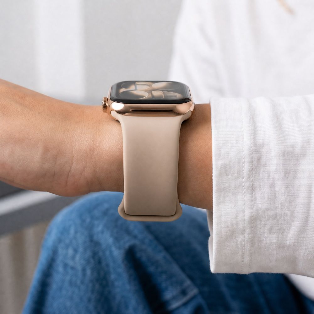 Tech-Protect Silicone Strap for Apple Watch 44 / 45 / 46 / 49 mm - Beige_6