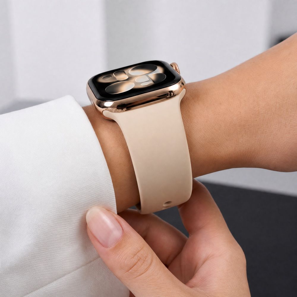 Tech-Protect Silicone Strap for Apple Watch 44 / 45 / 46 / 49 mm - Beige_7