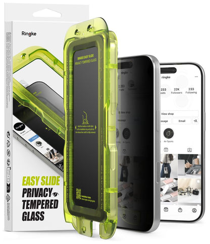 Ringke Easy Slide Privacy 2-Pack Tempered Glass for iPhone 18 Pro Max_0