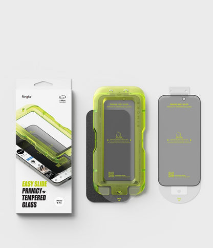 Ringke Easy Slide Privacy 2-Pack Tempered Glass for iPhone 18 Pro Max_5