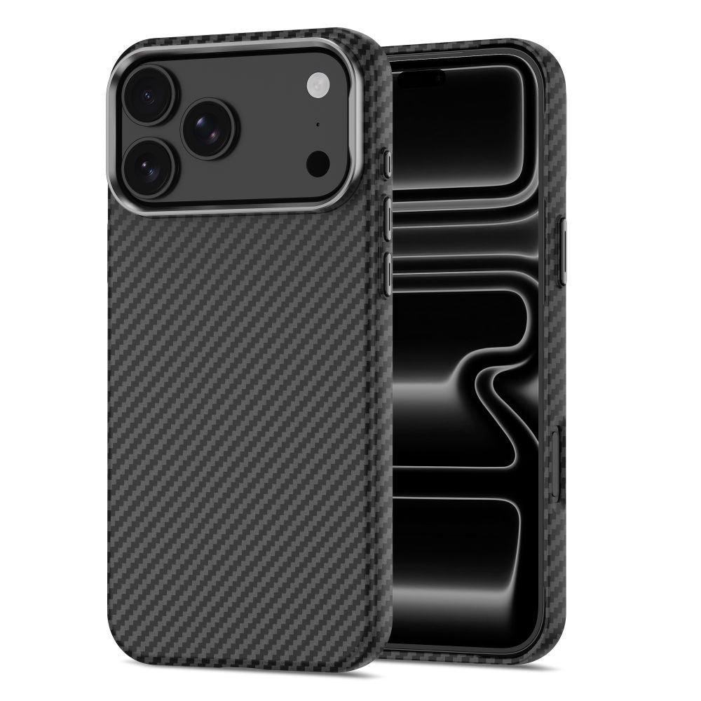 Tech-Protect Ion Carbon MagSafe Case for iPhone 18 Pro / 17 Pro - Black &amp; Silver_2