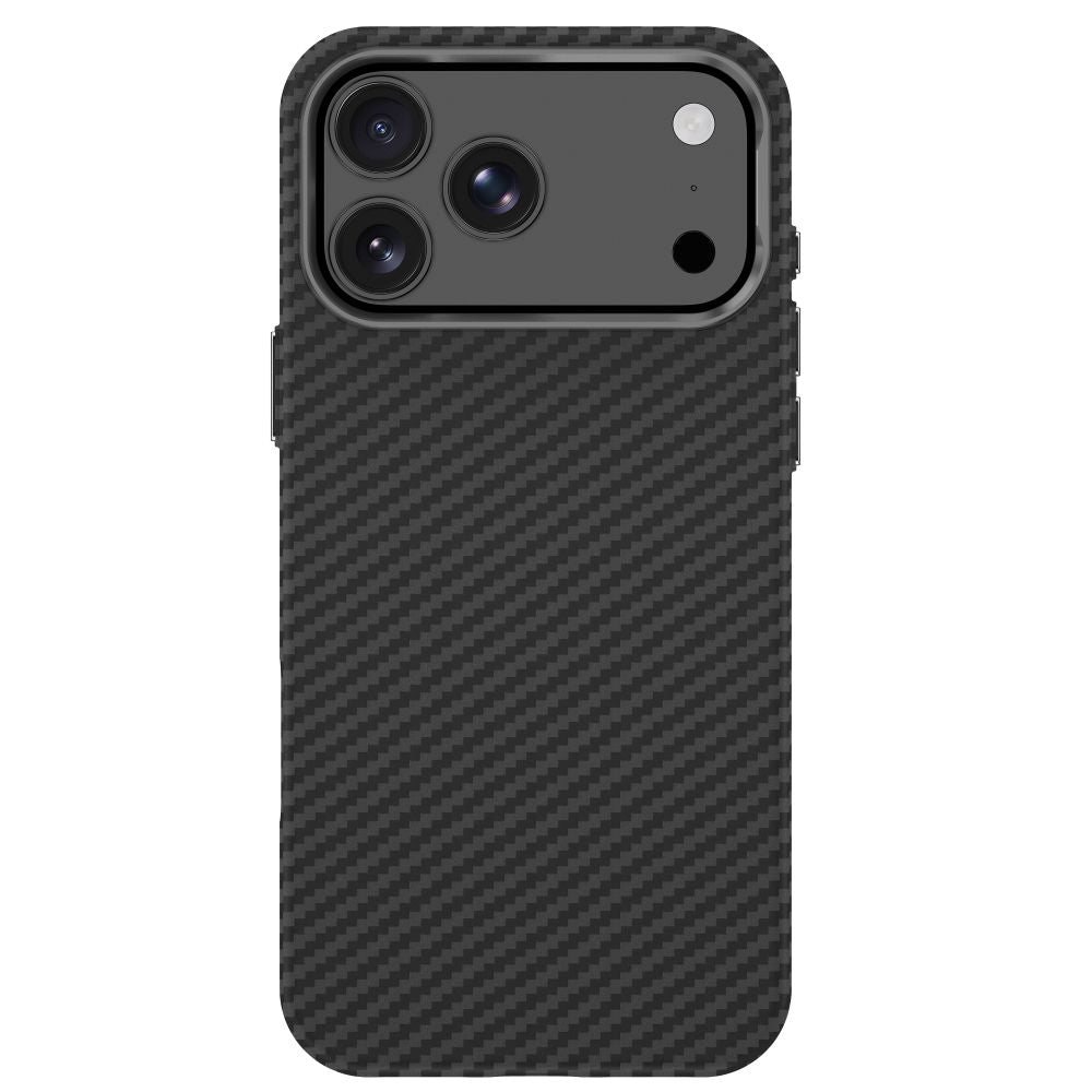 Tech-Protect Ion Carbon MagSafe Case for iPhone 18 Pro Max / 17 Pro Max - Black and Silver_3