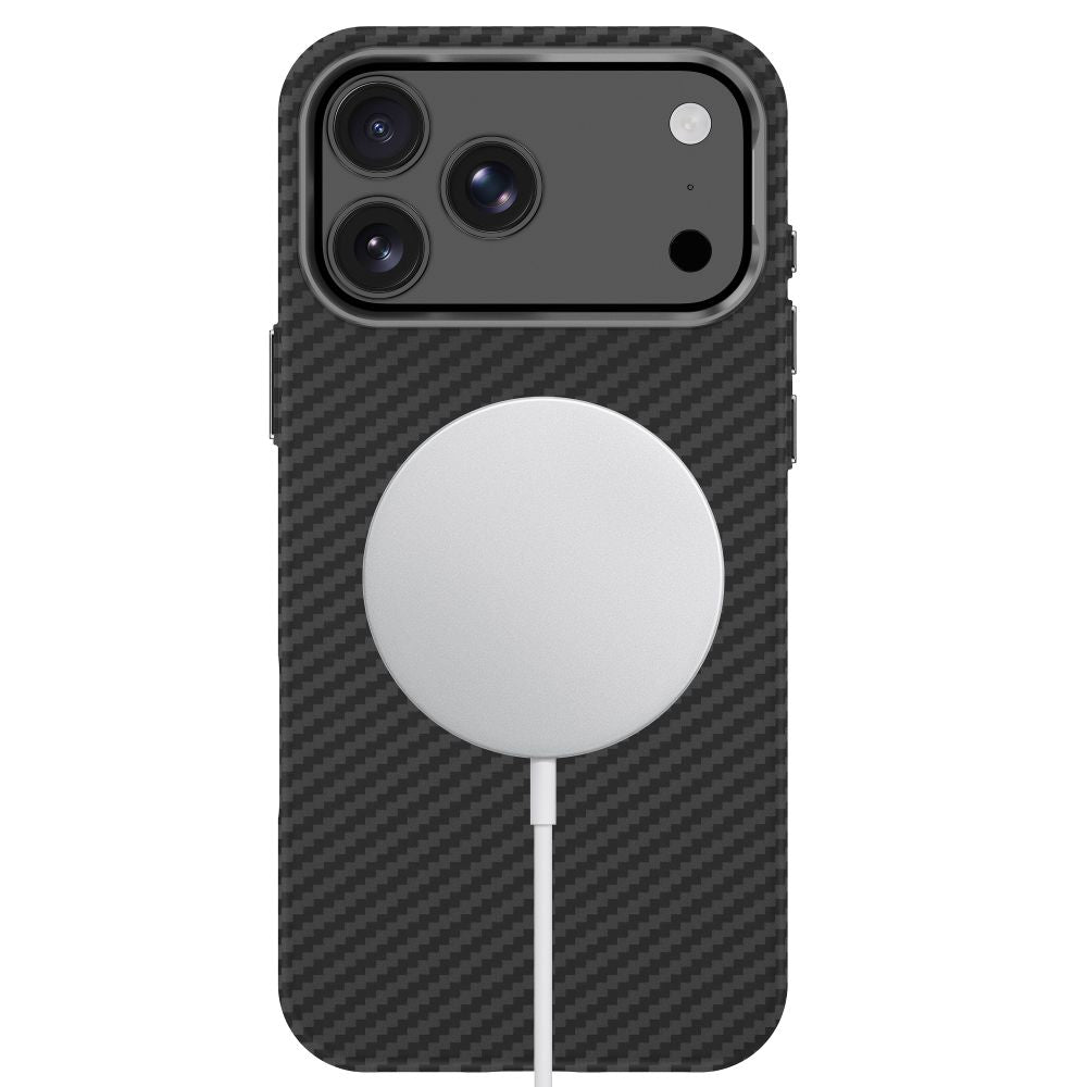 Tech-Protect Ion Carbon MagSafe Case for iPhone 18 Pro Max / 17 Pro Max - Black and Silver_4