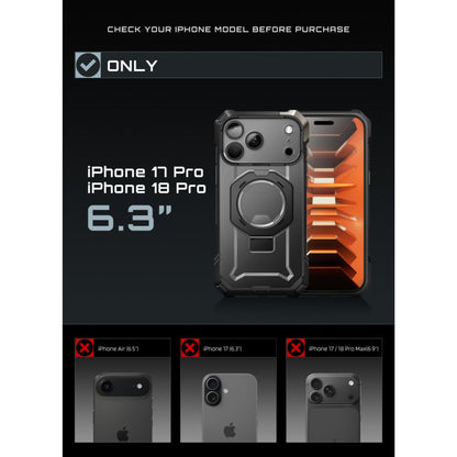Supcase UB Grip Mag MagSafe Case for iPhone 18 Pro / 17 Pro - Black_3