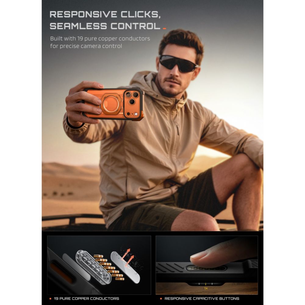 Supcase UB Grip Mag MagSafe Case for iPhone 18 Pro / 17 Pro - Orange_6