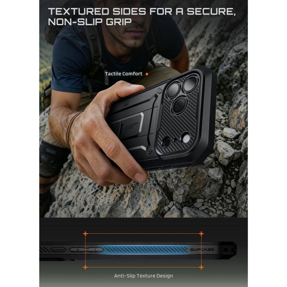 Supcase Unicorn Beetle Pro Case for iPhone 18 Pro / 17 Pro - Black_12