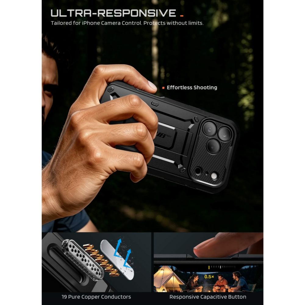 Supcase Unicorn Beetle Pro Case for iPhone 18 Pro / 17 Pro - Black_7