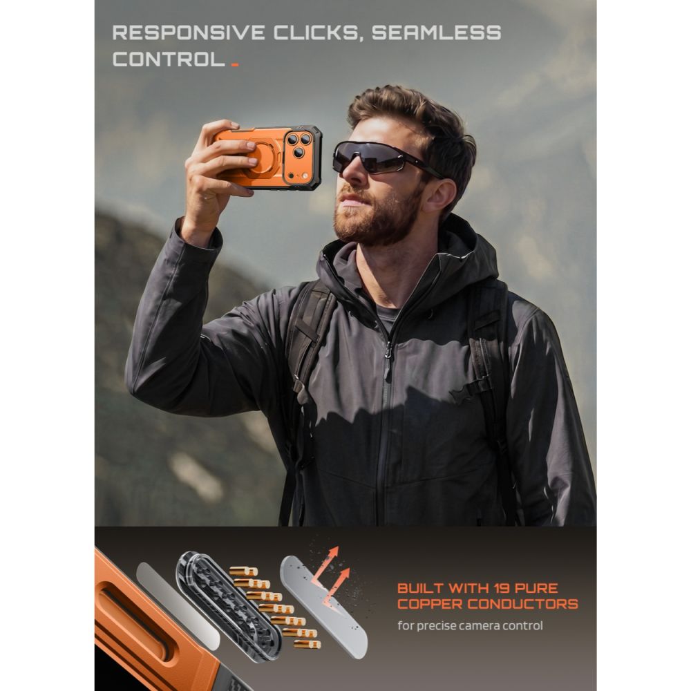 Supcase Grip Pro Mag MagSafe Case for iPhone 18 Pro / 17 Pro - Orange_10